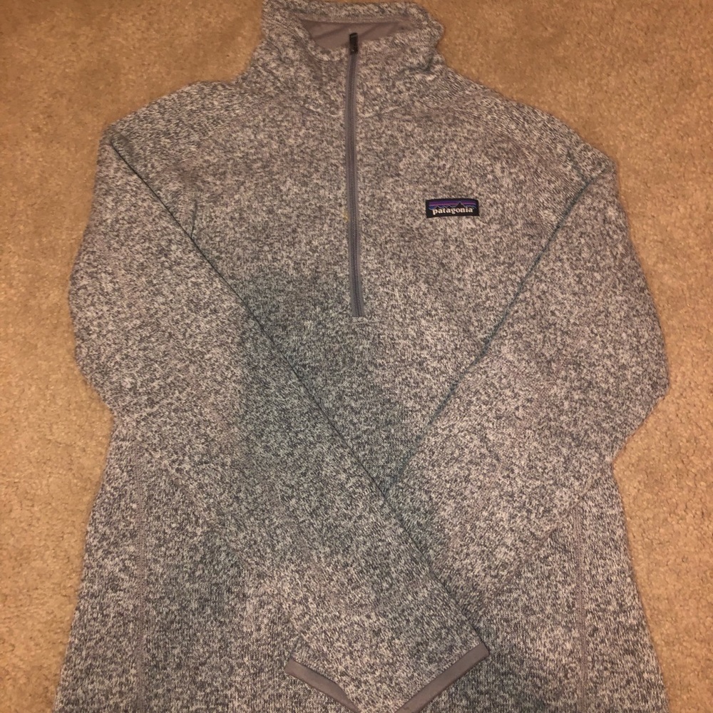 Grey Heathered Patagonia Half-Zip
